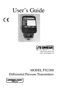 Thumbnail of document Manual - PX2300-1BDI High Accuracy, Wet/Wet Differential Pressure Transmitters